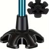 3/4 inch (About 1.9cm) Heavy-Duty self-Supporting Rubber Cane tip Cane Support with 6 Rubber feet, Suitable for Walking Sticks, Walking Sticks and Folding Walking Sticks. view 1