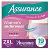 Assurance Women's Incontinence and Postpartum Underwear, Maximum Absorbency, XXL, 19 Count view 1