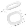 NULYLU Travel Toilet Seat Cushion Replacement Pu Toilet Pad Easy-to-Clean Washable Space-Saving view 2