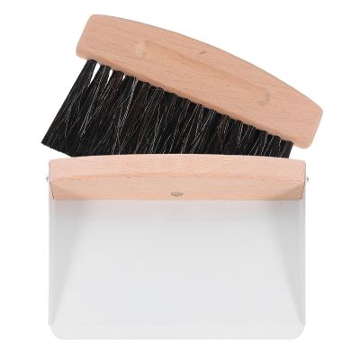 Ipetboom Portable Mini Handheld Broom and Dustpan Set with Detachable Design, Lightweight Iron and Beech Material, Compact Table Dustpan and Brush for Kitchen and Home Cleaning