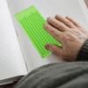 OKUMEYR Reusable Plastic Braille Writing Plate with Stylus the Blind, 28 Cells Per Line Braille Fingerboard, Easy to Operate Sensory for Visually Impaired Learning and Practice view 4