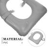 HEMOTON Inflatable PVC Toilet Seat Cushion with Suction Cups, Anti-Slip and Easy to Clean Toilet Heightening Pad for Seniors, Suitable for Households and Travel Use view 3