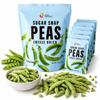 Freeze-Dried Sugar Snap Peas (10 Snack Pouches) Garden-Fresh Crunch with Sea Salt | Real Sugar Snap Peas, Non-GMO | Healthy On-the-Go Snack | Wise Harvest view 1