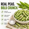 Freeze-Dried Sugar Snap Peas (10 Snack Pouches) Garden-Fresh Crunch with Sea Salt | Real Sugar Snap Peas, Non-GMO | Healthy On-the-Go Snack | Wise Harvest view 4