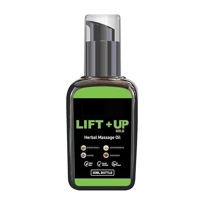 Lift Up Herbal Massage Oil - 50 ml | Pure and Natural Massage Oil for Men | Ayurvedic Lift UP Oil for Men