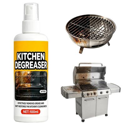 Grill Degreaser, 2026 New BBQ Grill Cleaner Spray, Heavy Duty Griddle Oven Cleaner for Kitchen, Fast-acting Grease Removal for Outdoor BBQ Grate, Stovetop, Oven, Range Hood (1PCS)