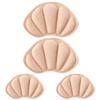 DECHOUS 2 Pairs Sports Shoes Heel Pads Beige Abrasion-Proof Thickened Heel Cushion Pigskin and Sponge Material Comfortable Touch and Easy to Remove for Many People view 1