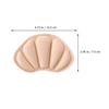 DECHOUS 2 Pairs Sports Shoes Heel Pads Beige Abrasion-Proof Thickened Heel Cushion Pigskin and Sponge Material Comfortable Touch and Easy to Remove for Many People view 2
