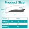 Orthopedic High Pads 0.6/1.0/1.4 - Height Increasing Insoles with Arch Support, Memory Foam Comfort for All Day Wear, Shock Absorbing Heel Lift Inserts for Men and Women(Black 1.0 Inch) view 2