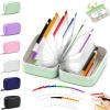 A8 Waterproof Pill Pouch Organizer Set with 14 Zipper Storage Bags (Green) view 1