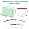 A8 Waterproof Pill Pouch Organizer Set with 14 Zipper Storage Bags (Green) view 2