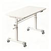 Bed Desk for Laptop and Writing Rolling Adjustable Height 25.6"-37.4" Bed Side Tables Bedroom Hand-cranked Lift for Offices Home Medical and School Farmhouse End Table(White,80x60cm) view 1