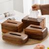 Black Walnut Tissue Dispenser Box Wooden Dining Table Paper Container (18x12x9cm) view 2