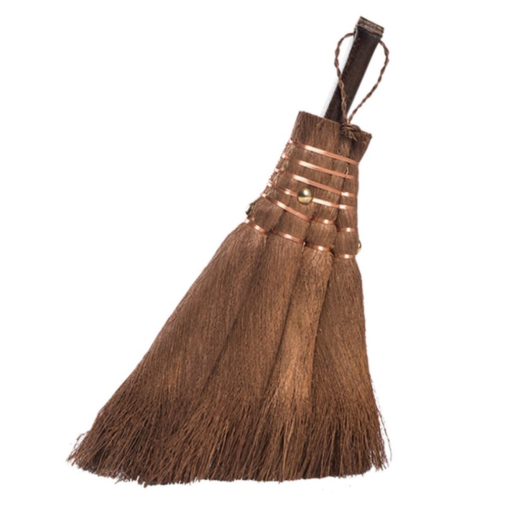 Mikikit Natural Mini Broom Desktop Cleaning Tool for Household and Office Use, Convenient for Cleaning Small Cages and Easy to Store, for Office and Shop Environments