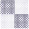 Anneome 4pcs Non Skid Shower Mats for Bathroom with Hollow Design TPE Material Quick Dry Interlocking Bath Mat with Drainage Holes for Shower Rooms and Bathrooms view 1