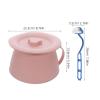 ARTSEWPLY Portable 1.5l Bedpan Urinal with Lid and Cleaning Brush, Lightweight Pp Plastic Potty Pee Pail for Elderly Care and Emergency Toilet Use, Suitable and Pregnant Women view 2