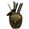 JOYOFREELY 6 Pcs Ebony Wood Tea Making Tool Kit Chinese Kung Fu Tea Set for Office Elegant and Delicate Design view 1
