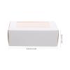 Beatifufu 50pcs White Kraft Paper Soap Wrapping Paper Boxes with Window for Homemade Soap Packaging, No Odor and Healthy Material, for Hotel and Birthday Party Gift Presentation view 2