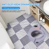 KJHBV 4pcs Non Slip Shower Mat for Bathrooms and Pool Decks, TPE Material with Quick Dry and Versatile Use, Bath Floor Tile Safety Mat for Elderly Assistance and Tub Protection view 3