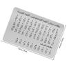CALLARON Aluminum Dots Braille Raised Learning Alphabet Board with Design Educational Tool for Blind and Adults for Arabic Letters view 2