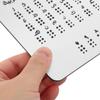 CALLARON Aluminum Dots Braille Raised Learning Alphabet Board with Design Educational Tool for Blind and Adults for Arabic Letters view 3