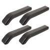 ibasenice 4pcs Armrest Cushion Pads Replacement for Manual Wheelchairs, Ergonomic Design with Comfortable Grip, Sturdy Black Abs Material, Waterproof and Wear-Resistant Armrest Accessories view 1