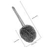Healvian 2pcs Metal Dish Cleaning Brush Set Sturdy Kitchen Scrubbers for Dishes with Hanging Rope, Versatile Use for Pots, Pans, and Woks in Household Cleaning view 2