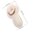 BESPORTBLE Detachable Plush Hole Shoe Liner Insole Insert for Winter Warmth, Soft Cotton Material Easy Slip-on Design, for Camping and Hiking, Protects Shoes from Dirt and Wear view 2