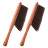 INOOMP 2pcs Wooden Handle Bench Brushes with Soft Bristles, Multifunctional Design Portable Counter Brush for Furniture, Sofa, Fireplace Cleaning, for Woodworking and Travel view 1