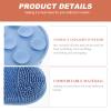 HEANUJJ Shower Foot Scrubber Mat with Suction Cups, Silicone Foot Massage Bath Mat Featuring Comfortable Material and Multi-Function Design for Bathroom and Shower Use view 3