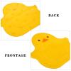 SEWCHICS 2pcs Silicone Shower Foot Scrubber Mats with Small Yellow Animal Design, Massage and Foot Cleaning Features, Non-Slip Suction Cups for Wet Room and Shower Use, Suitable for Adults view 3
