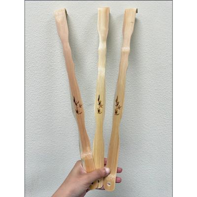 Back Scratcher, Wooden Bamboo, Long Handle, for Adults Men and Women, 3 Pack