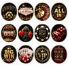 SugarMeLicious Casino Edible Cupcake Toppers, Poker Party Dessert Decorations, Las Vegas Casino Night Treat Toppers, 12 Pack 2.5 Inch Frosting Circles view 1