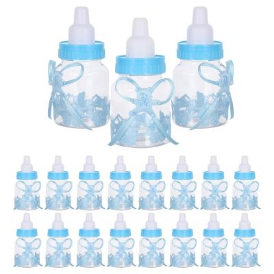 GATHINESS 24pcs Bear Shaped Candy Favor Boxes Made of Sturdy Abs Material, Reusable and Easy to Clean Feeding Bottle Candy Boxes for Shower and Party Decorations