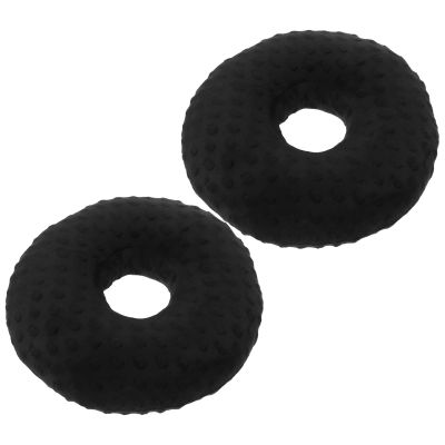 Toyvian 2pcs Memory Foam Ear Piercing Pillows for Side Sleepers, O-Shaped Soft Support Pillows with Hole to Prevent Movement and Aid Piercing, Portable and Reusable for Home Use