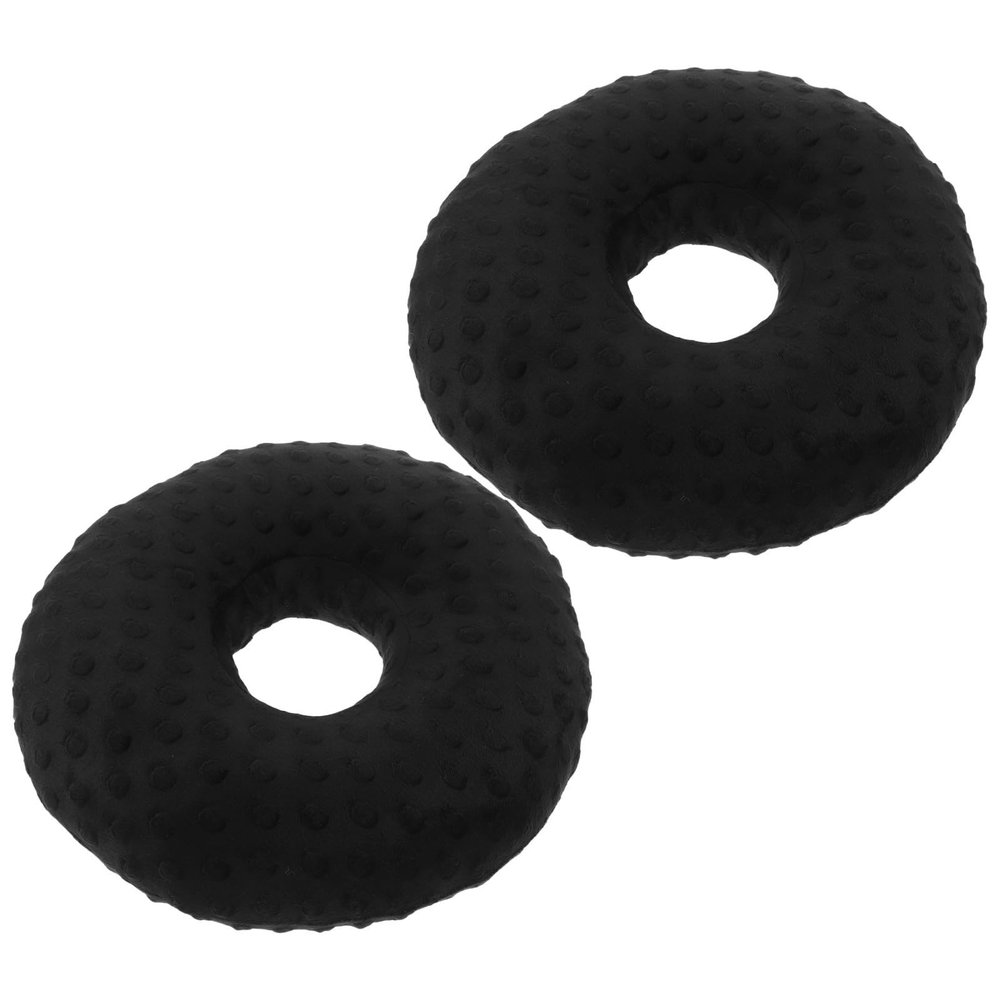 Toyvian 2pcs Memory Foam Ear Piercing Pillows for Side Sleepers, O-Shaped Soft Support Pillows with Hole to Prevent Movement and Aid Piercing, Portable and Reusable for Home Use