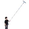 PACKOVE Window Squeegee Cleaner Tool with 10ft Telescopic Extension Pole and Detachable Absorbent Brush Head, Stainless Steel Abs Microfiber for Car and Exterior Window Cleaning view 4