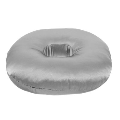 SOLUSTRE Ergonomic and Pressure Relief Ear Piercing Pillow O-Shaped for Side Sleepers with Ear Hole Design Soft Pp Cotton and Satin Fabric Cushioning for Night Use