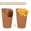 ERINGOGO Disposable Paper Snack Cups for Parties, 12oz Individually Packaged French Fry Holders with Leak-resistant Design, Single Use Disposable Fried Food Cups for Snack Bars and Events view 3