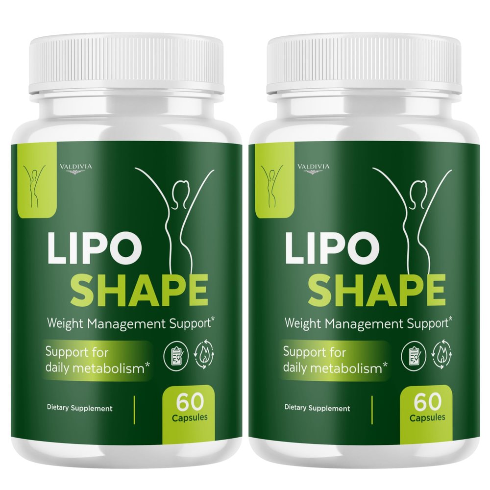 Valdivia (2 Pack) LipoShape Capsules - Official Lipo Shape Supplement, Premium Formula, Natural Vitamins for Health & Wellness - 120 Capsules for 2 Months