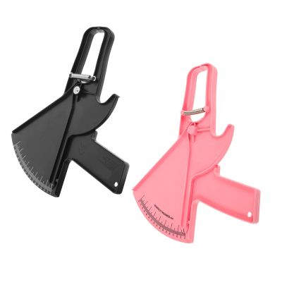 DECHOUS 2pcs Body Fat Caliper Measurement Tool Ergonomic Metal Calipers and Finely Tuned Spring Mechanism, Portable Fitness Equipment for Skinfold Analysis and Stable Grip in Gyms