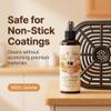 2-in-1 Air Fryer Cleaner and Degreaser Spray, Instantly Dissolves Baked-On Grease, Safe for Non-stick Coatings No Scratching, For Air Fryer Baskets, Racks, And Trays(3PCS) view 4
