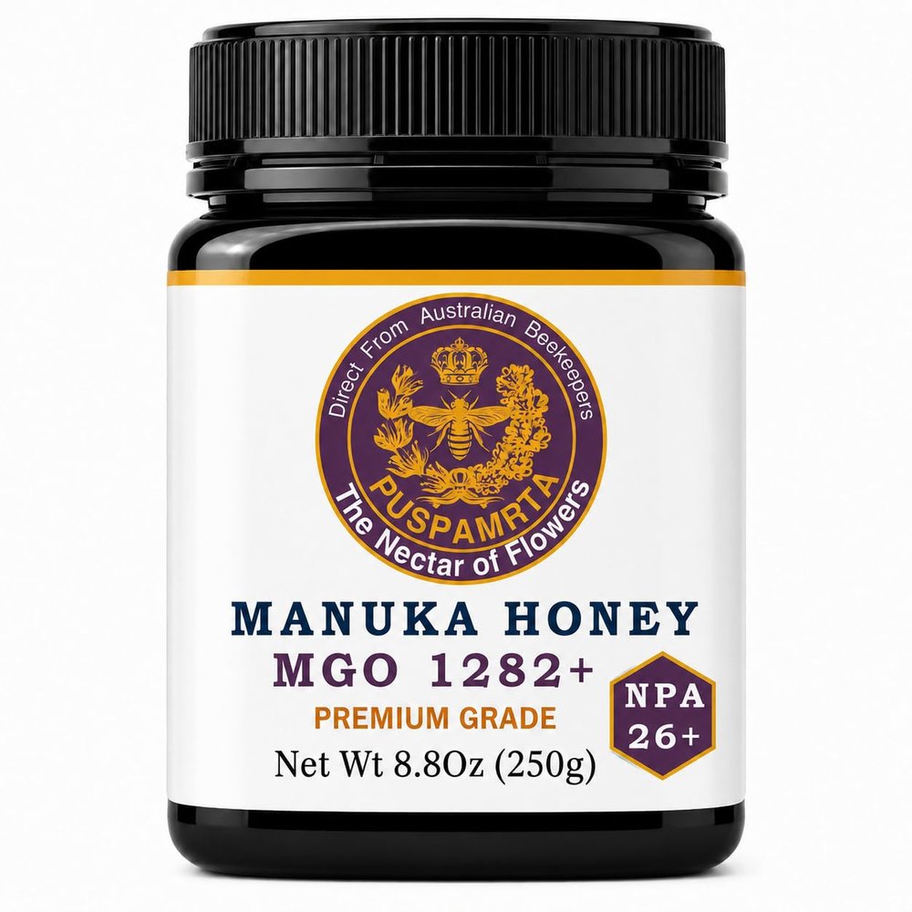 Puspamrta Australian Manuka Honey MGO 1282+ NPA 26+ 8.8oz 250g