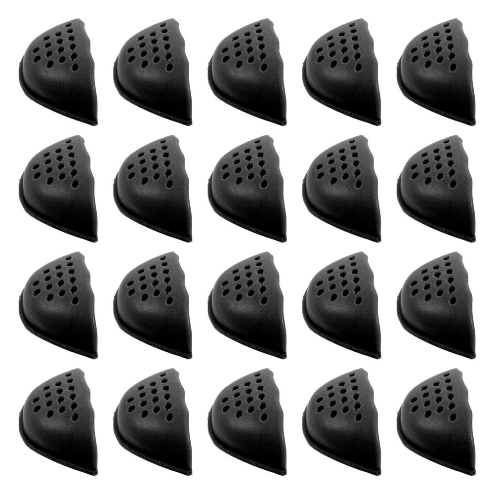 Homoyoyo 5 Pairs Reusable Pu Foam Shoe Filler Inserts Toe Cushions for High Heels and Dress Shoes Adjustable Half Size for Men and Women Reducing Friction and Enhancing Comfort Black
