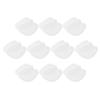 ZUNOXAZ 10 Pairs Felt Shoe Tongue Pads Cushion Inserts for Women Antifriction Protection and Self-Adhesive Backing, Thin Design Curved Forefoot Pads for Sports and Long Hours of Standing view 1