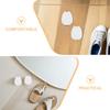 ZUNOXAZ 10 Pairs Felt Shoe Tongue Pads Cushion Inserts for Women Antifriction Protection and Self-Adhesive Backing, Thin Design Curved Forefoot Pads for Sports and Long Hours of Standing view 3