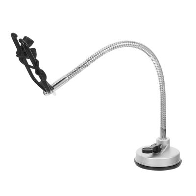 Housoutil Universal Hair Dryer Holder Stand Anti-slip and Easy to Clean with Suction Cup Stainless Steel and Pvc Material Hair Dryer Organizer for Bathroom Countertop
