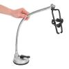 Housoutil Universal Hair Dryer Holder Stand Anti-slip and Easy to Clean with Suction Cup Stainless Steel and Pvc Material Hair Dryer Organizer for Bathroom Countertop view 4