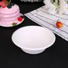 Happyyami 25pcs Disposable Paper Bowls round Shape Dinnerware Bowl 350ml for Party and Banquet Safe to Use White Tableware view 3