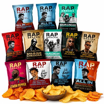 Rap Chips Snacks Snoooop Dog 36 Pack of Kettle Chips Limited Edition (Rap Stars Chips)